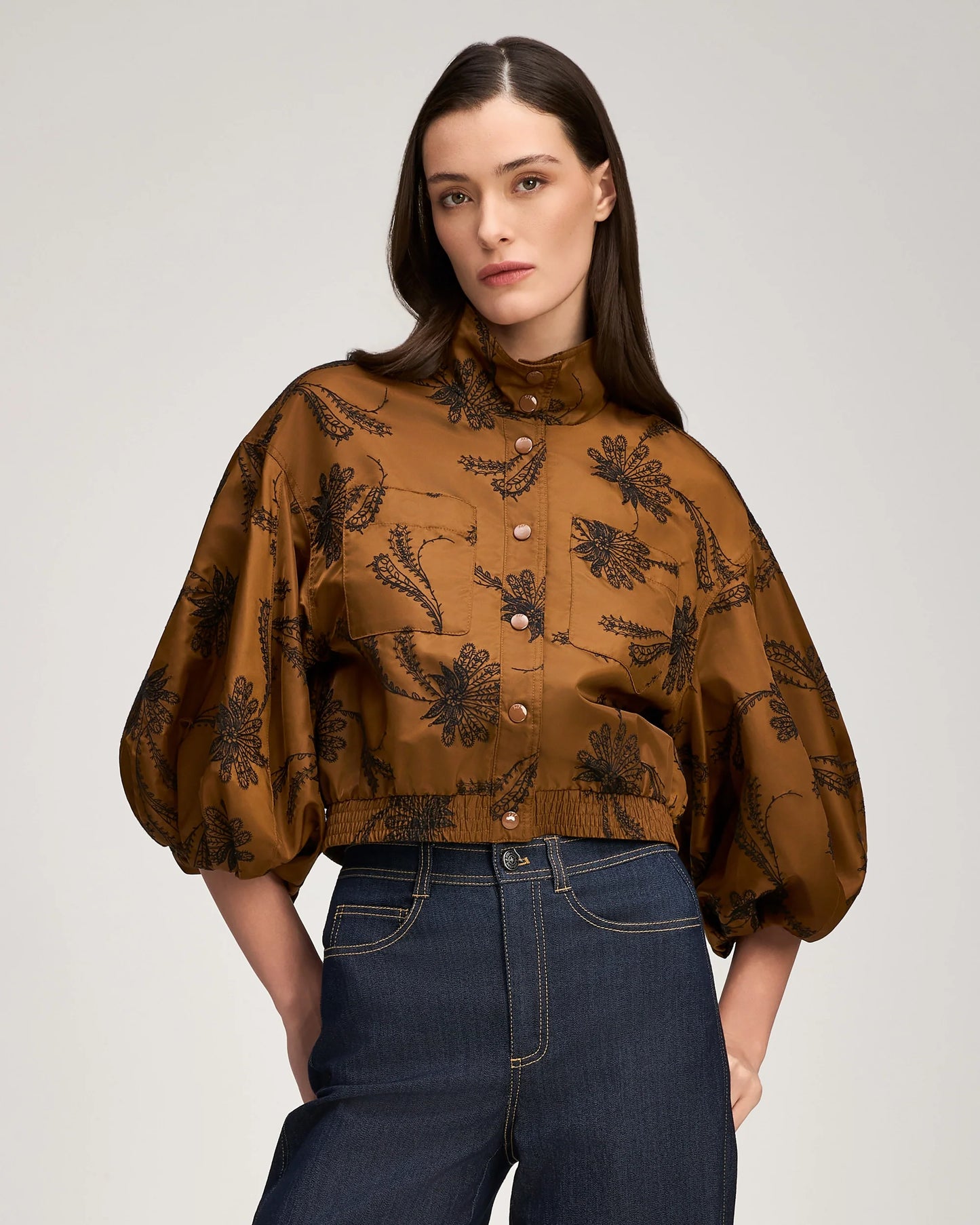 Paisley Fan Embroidered Iggy Jacket
