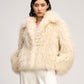 Dark Gardenia Curly Lamb Geraldine Coat
