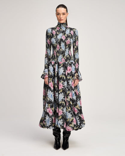 Black Multi Ikat Dahlia Ismene Dress