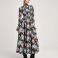 Black Multi Ikat Dahlia Ismene Dress