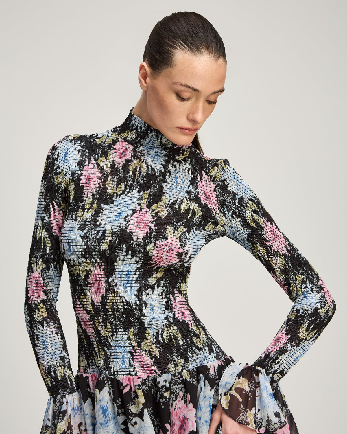 Black Multi Ikat Dahlia Ismene Dress