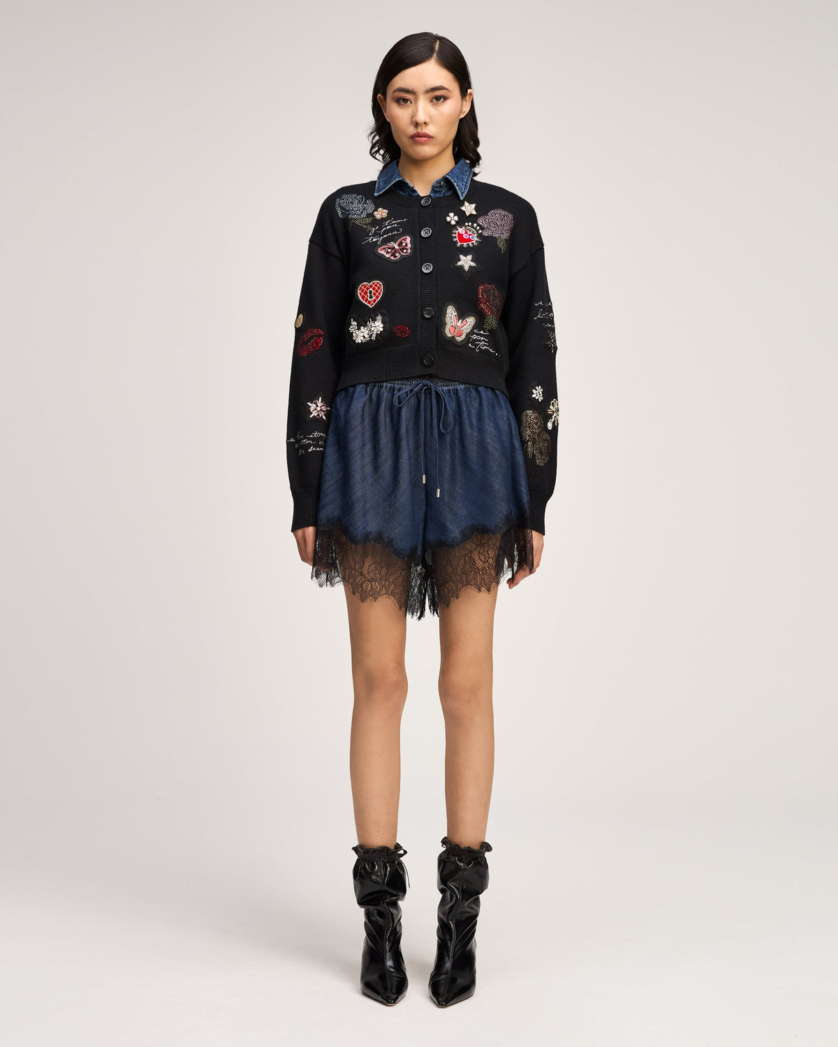 Black Lisette Cardigan