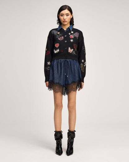 Black Lisette Cardigan