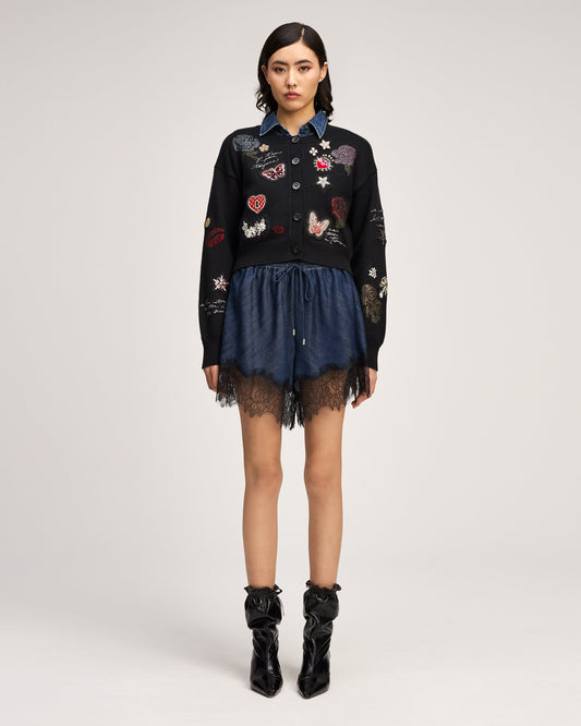 Black Lisette Cardigan