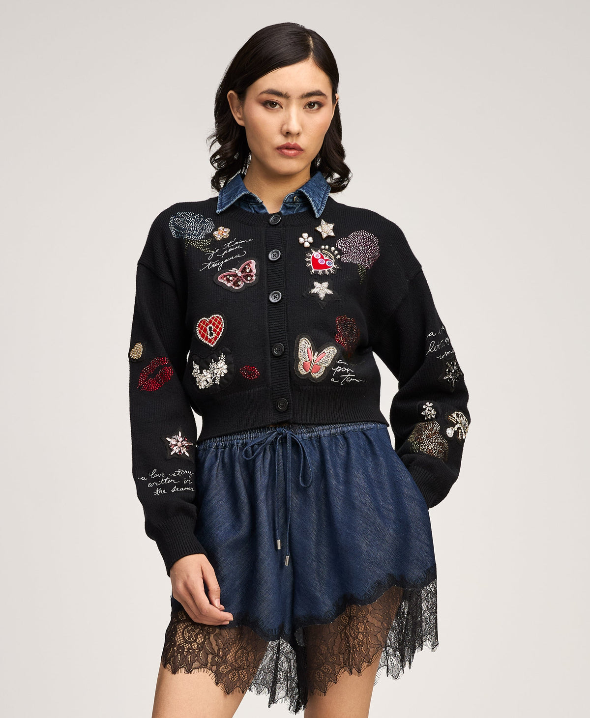 Black Lisette Cardigan