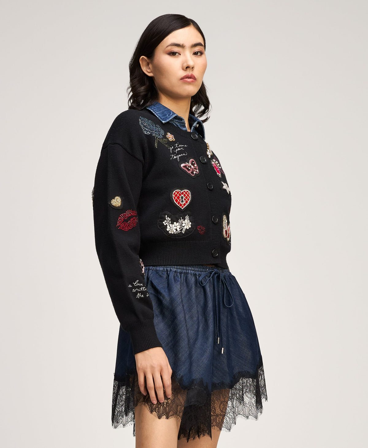 Black Lisette Cardigan
