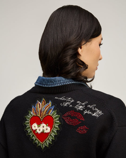 Black Lisette Cardigan