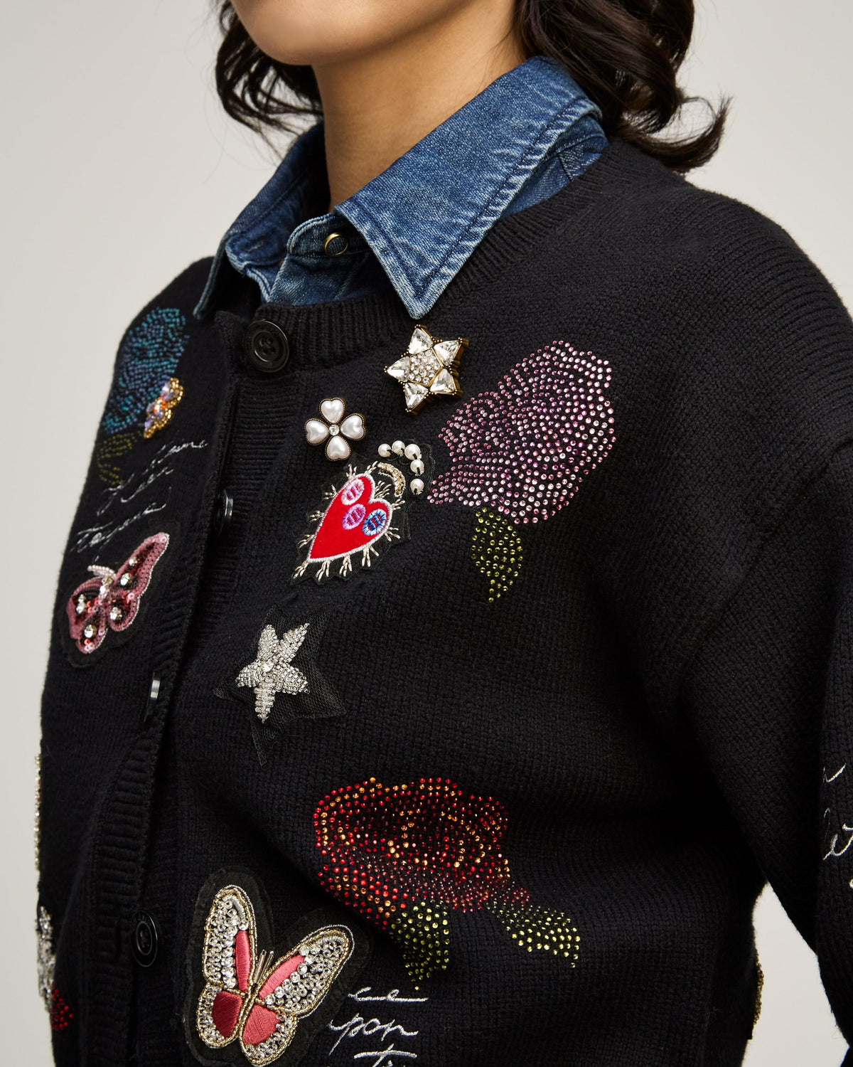 Black Lisette Cardigan