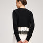 Black/Ivory/Black Zyla Pullover