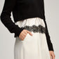 Black/Ivory/Black Zyla Pullover