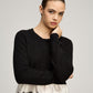 Black/Ivory/Black Zyla Pullover
