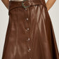Vegan Leather Briony Skirt