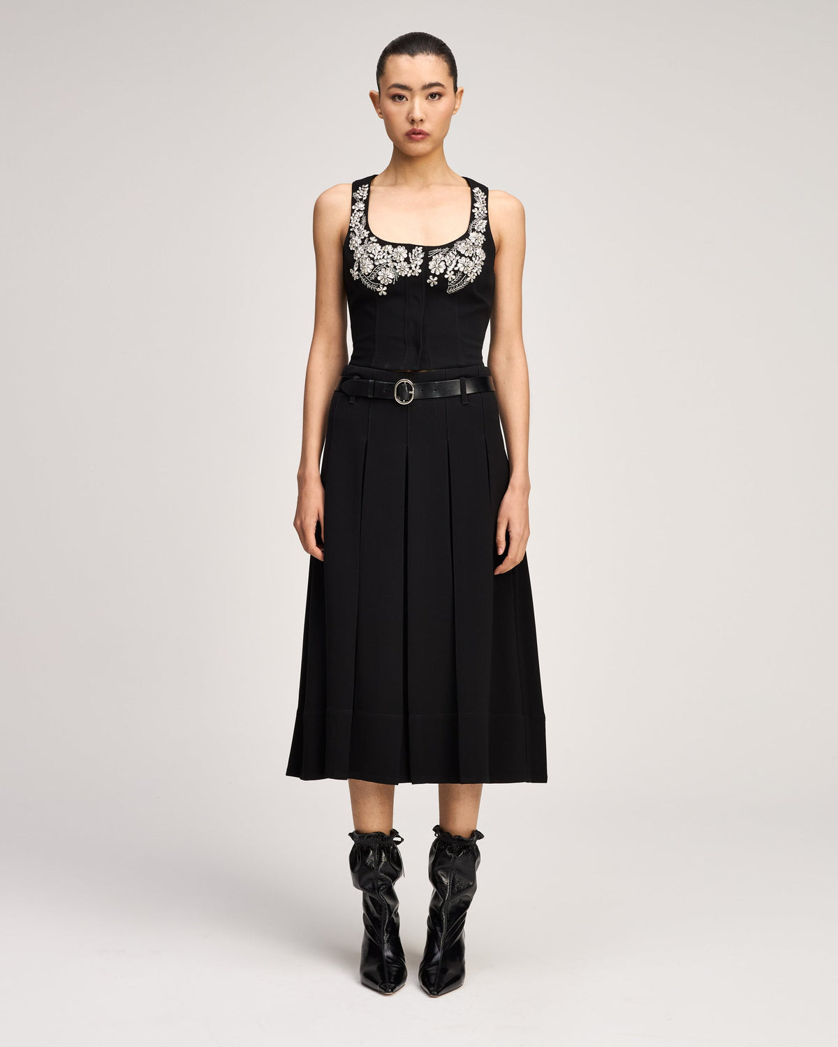 Black Belted Rylee Skirt