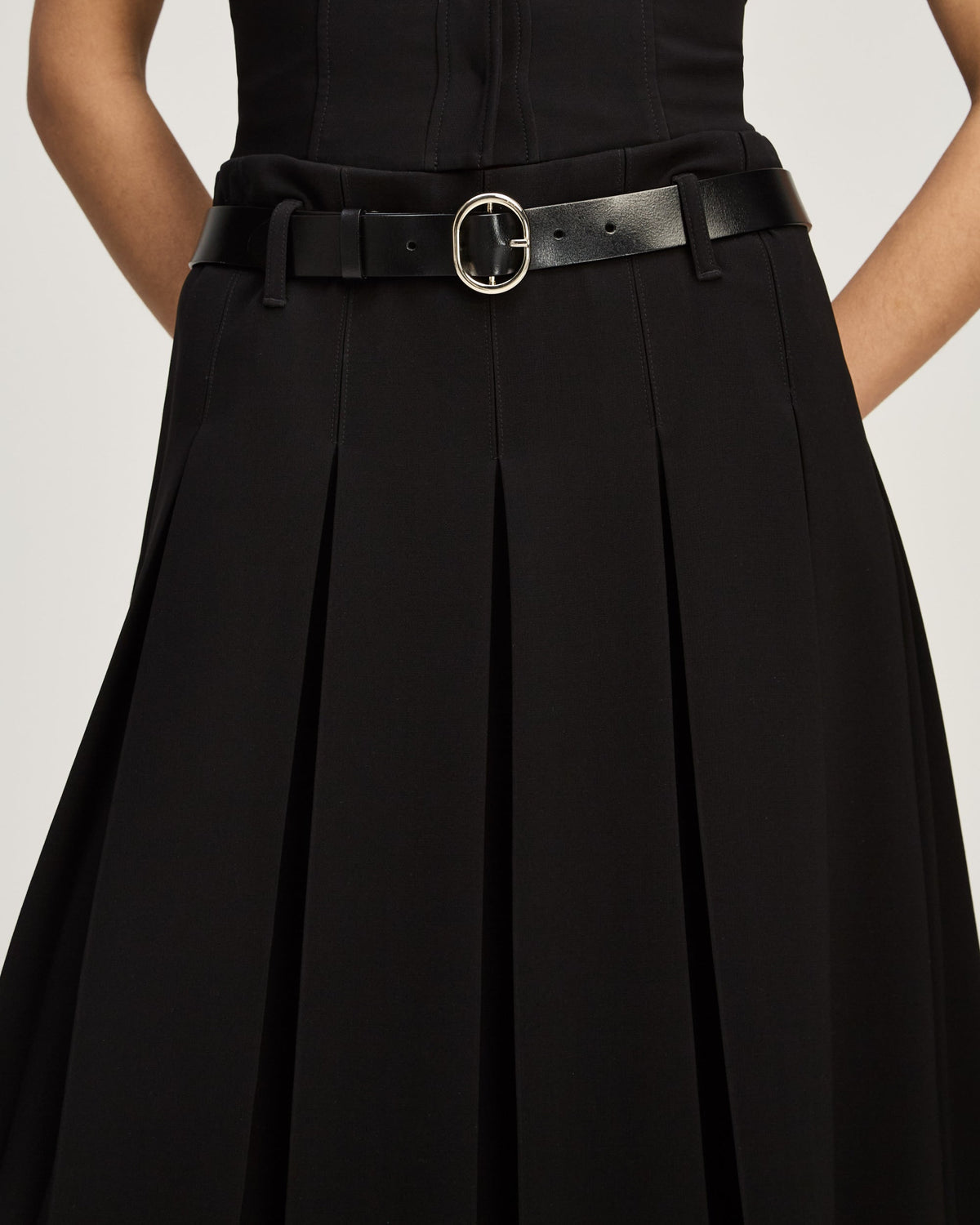 Black Belted Rylee Skirt