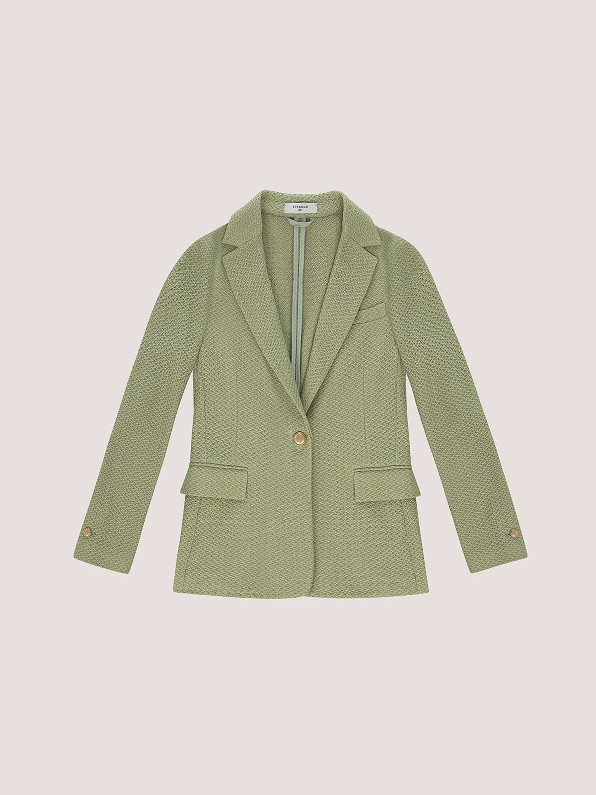Slim-Fit Jacket Knitted