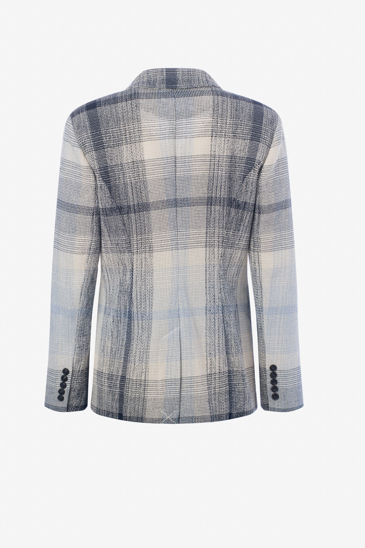 Plaid One Button Jacket