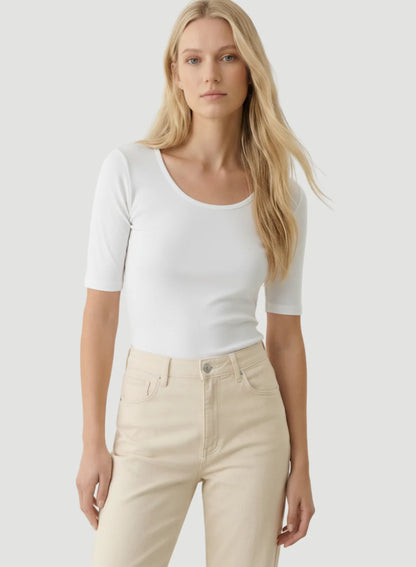 SOFT TOUCH ELBOW SLEEVE SCOOPNECK