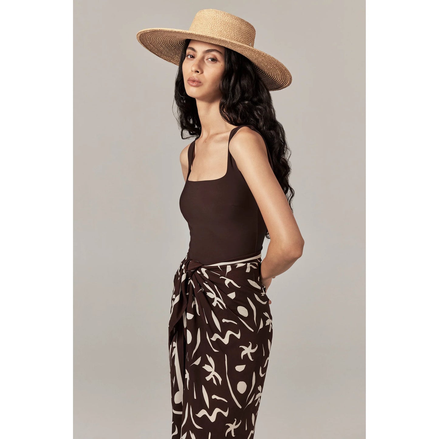 NATHALIA RAFFIA BRAID HAT