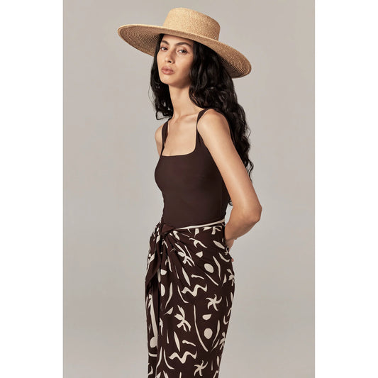 NATHALIA RAFFIA BRAID HAT