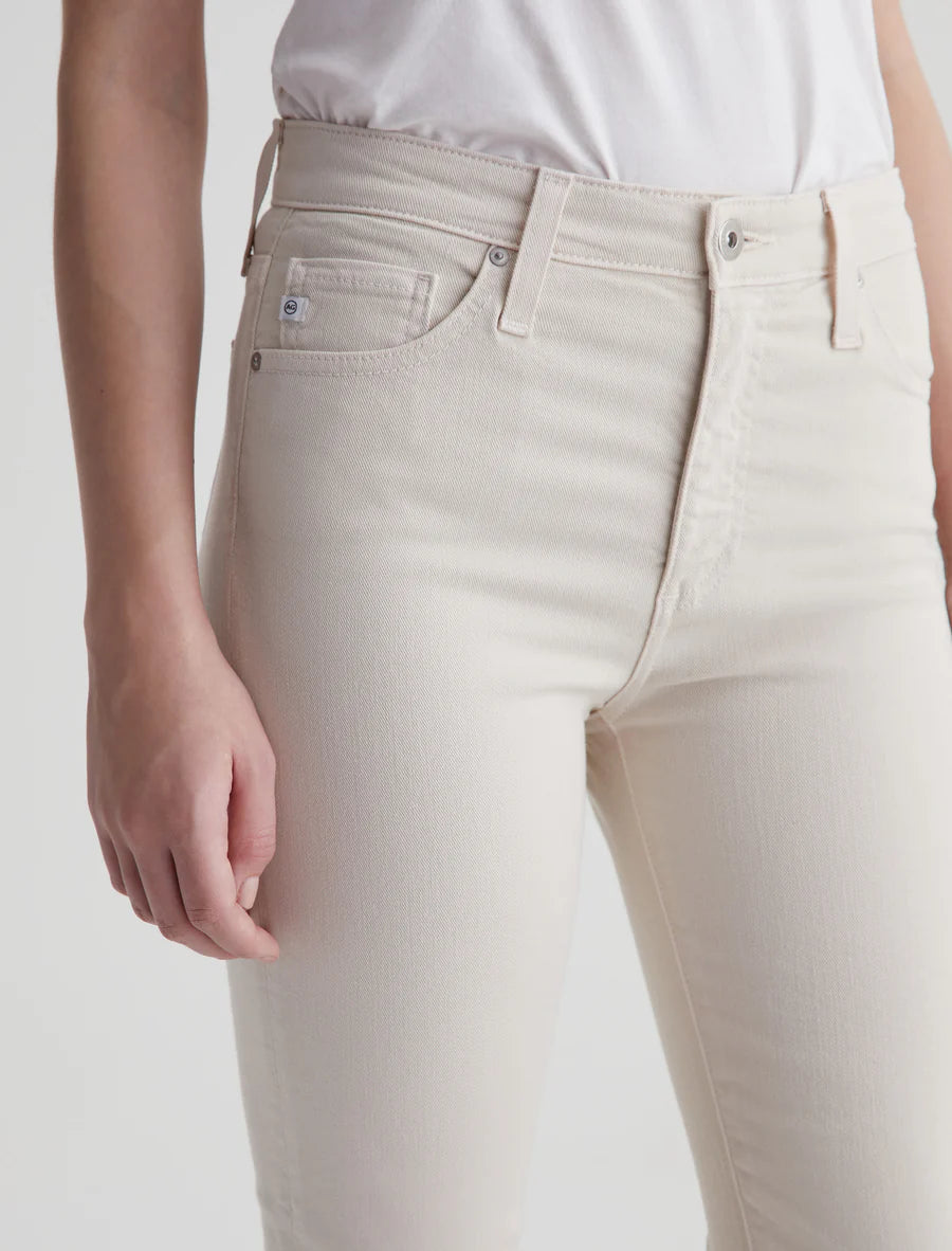 Mari Crop High Rise Slim Straight Jeans