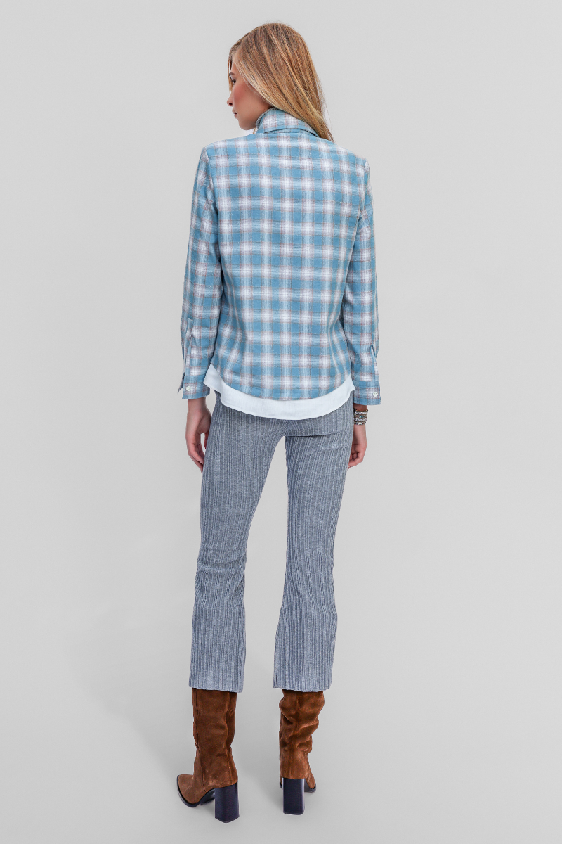 Stillwater Plaid Flannel Beaded Shirt