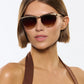 HEIDI 12K Matte Black Fade Chrome+ Blonde Venezia Sunglasses