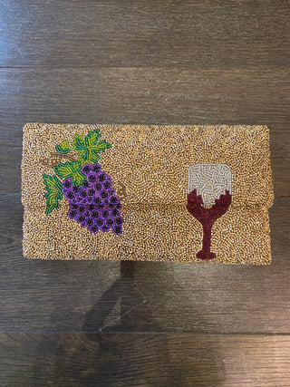 Grapes and Wine Clutch