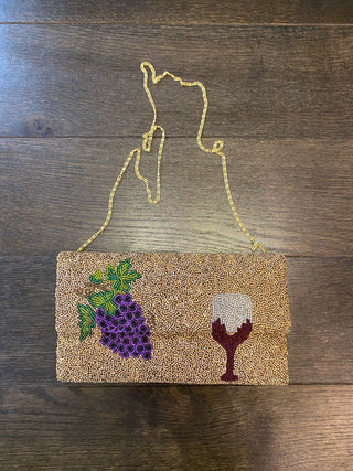 Grapes and Wine Clutch