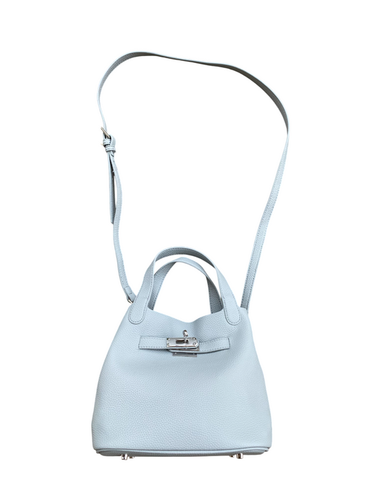 Leather Crossbody Bag Blue