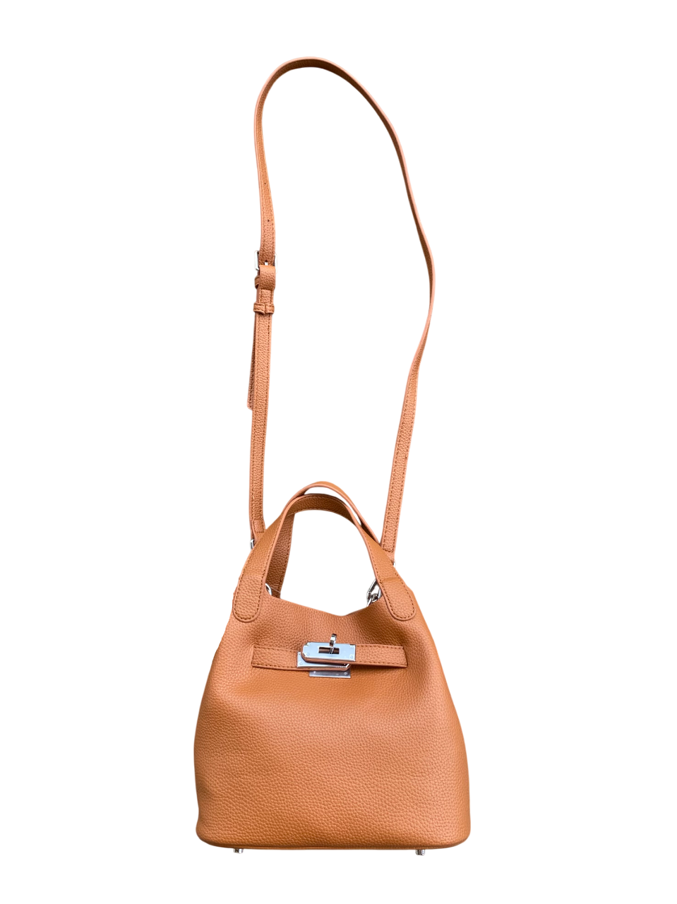 Leather Crossbody Bag Tan