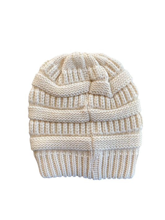 Knitted Beanie Ivory