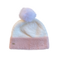 Ivory & Pink Beanie
