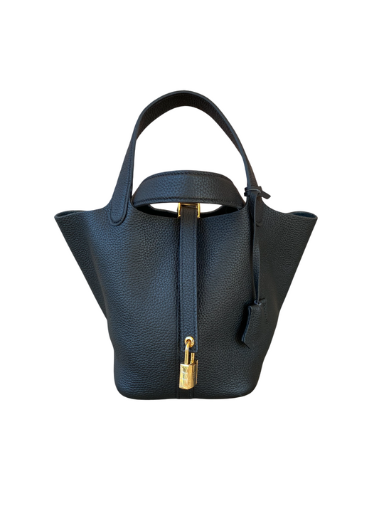 Leather handbag Black