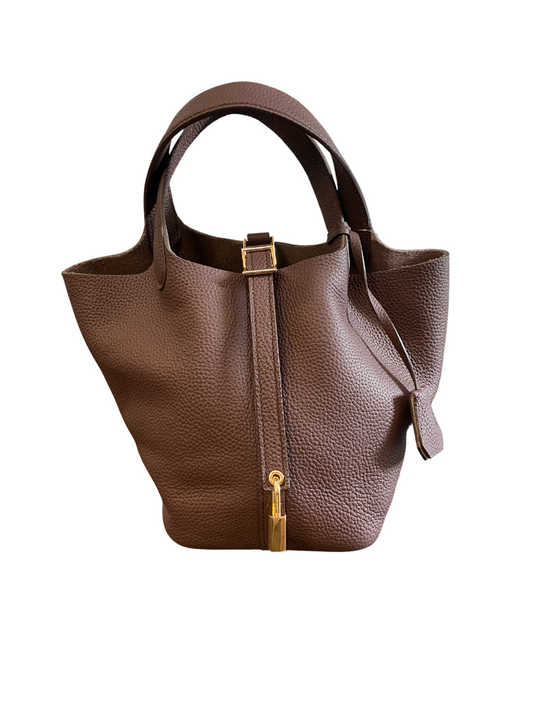 Leather Handbag Chocolate