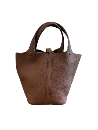 Leather Handbag Chocolate