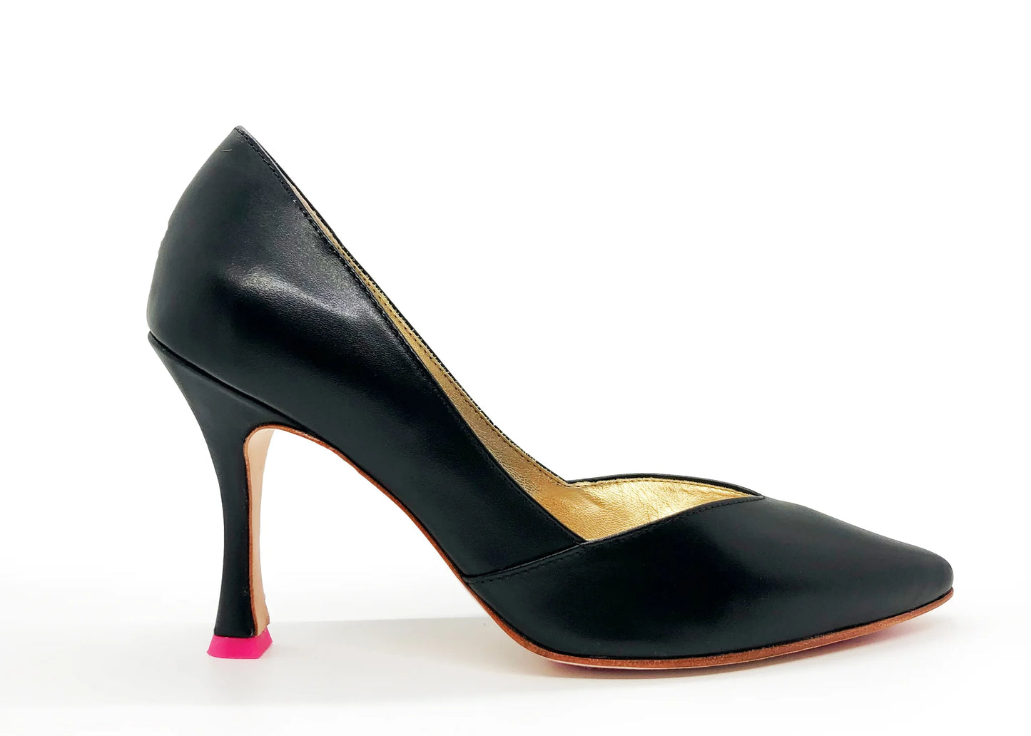 Claire In Leather Black Pump