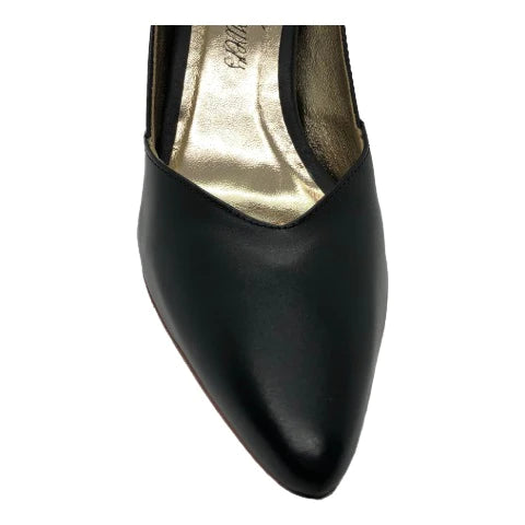 Claire In Leather Black Pump