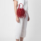 Red Ina Mini Polti Fringe Crossbody