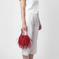 Red Ina Mini Polti Fringe Crossbody