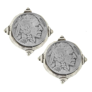 Silver Indian Post Earrings
