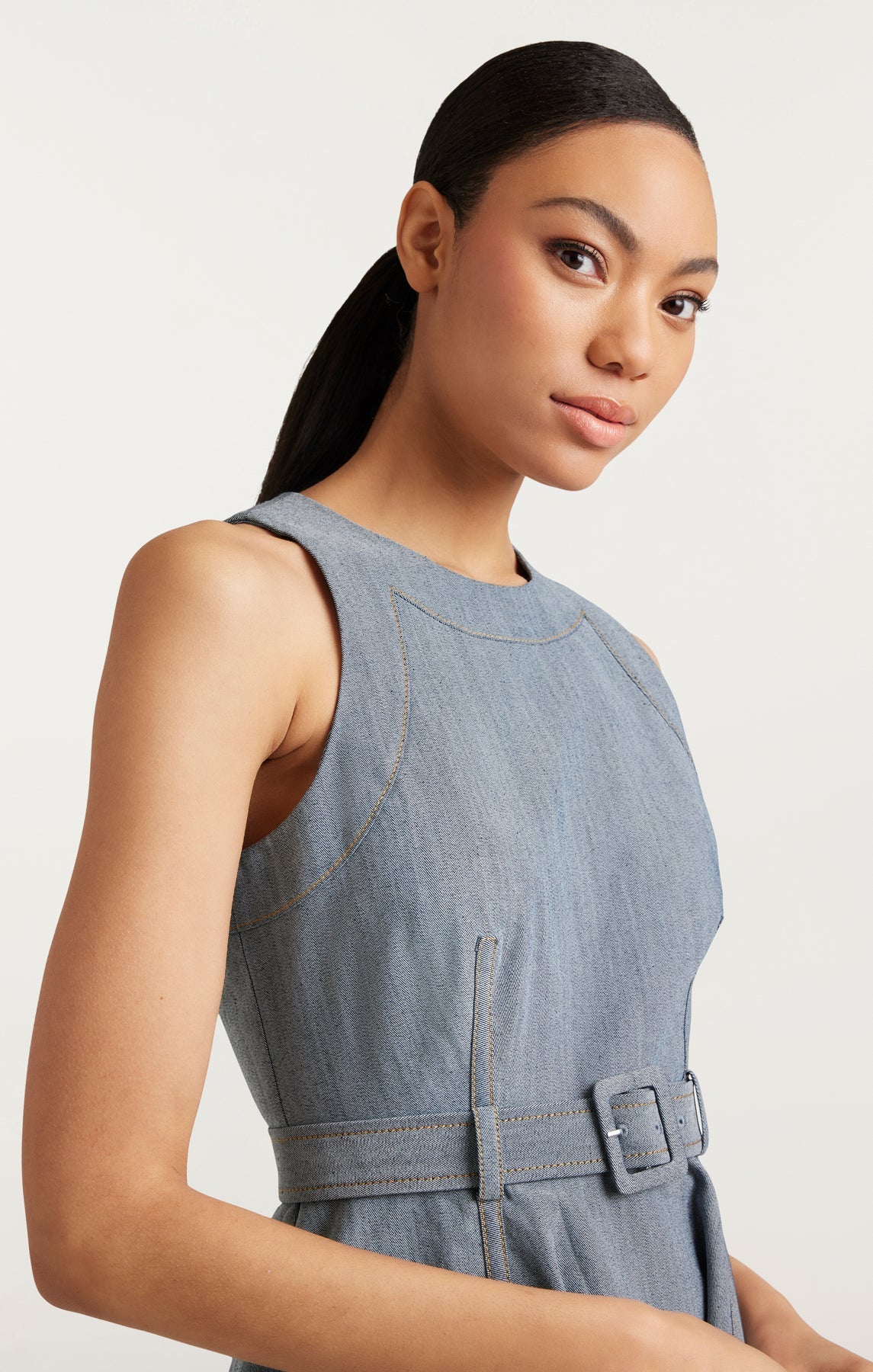 DARK WASH ZELDA JEAN DRESS