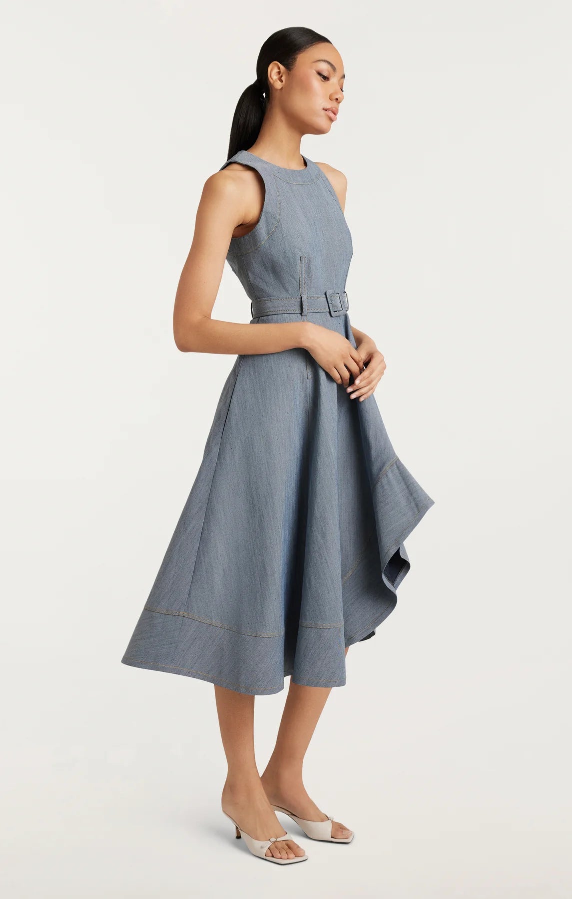 DARK WASH ZELDA JEAN DRESS
