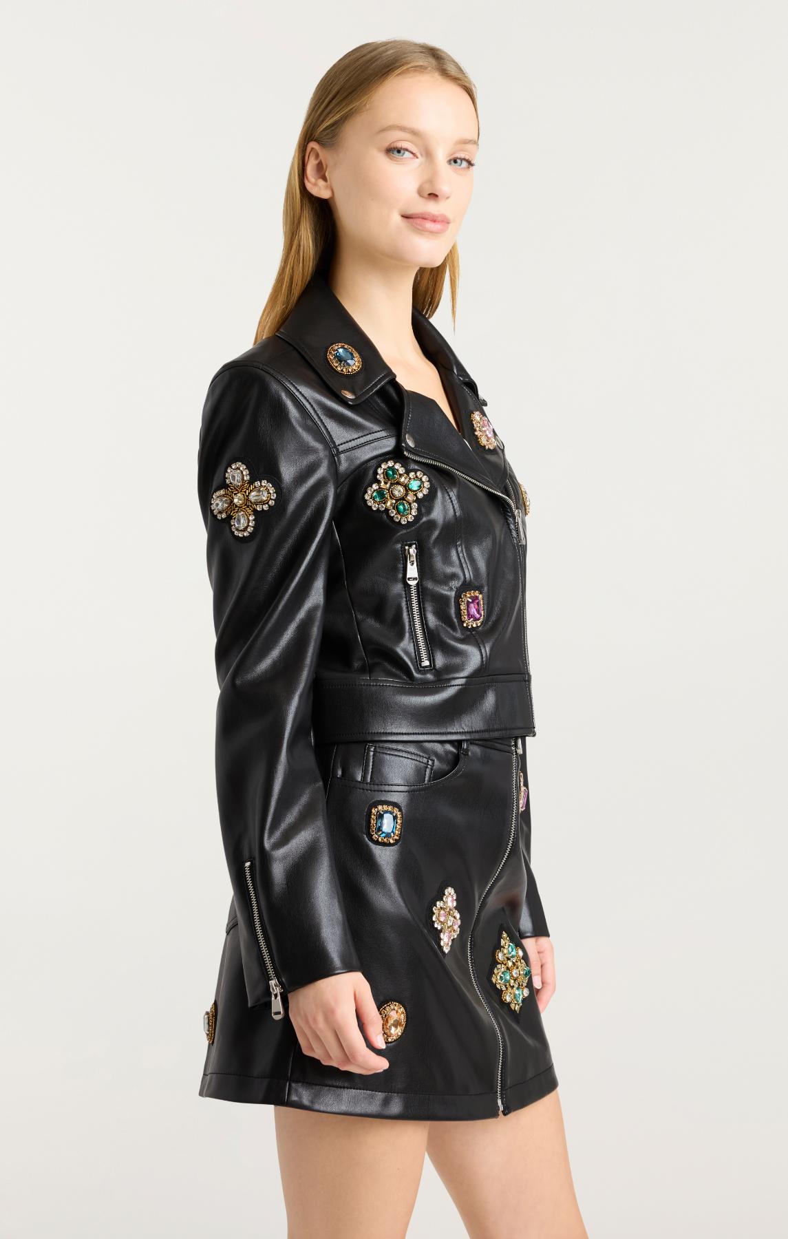 Black Multi Baroque Patches Genevieve Jacket