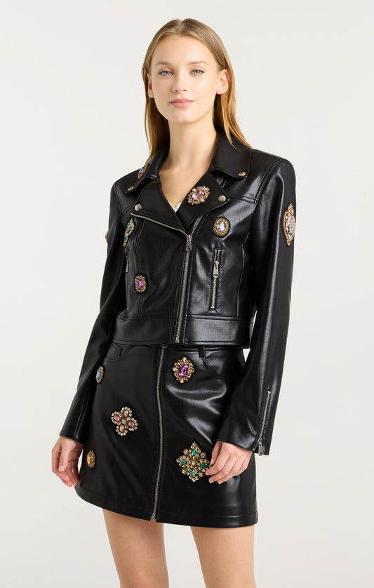 Black Multi Baroque Patches Genevieve Jacket