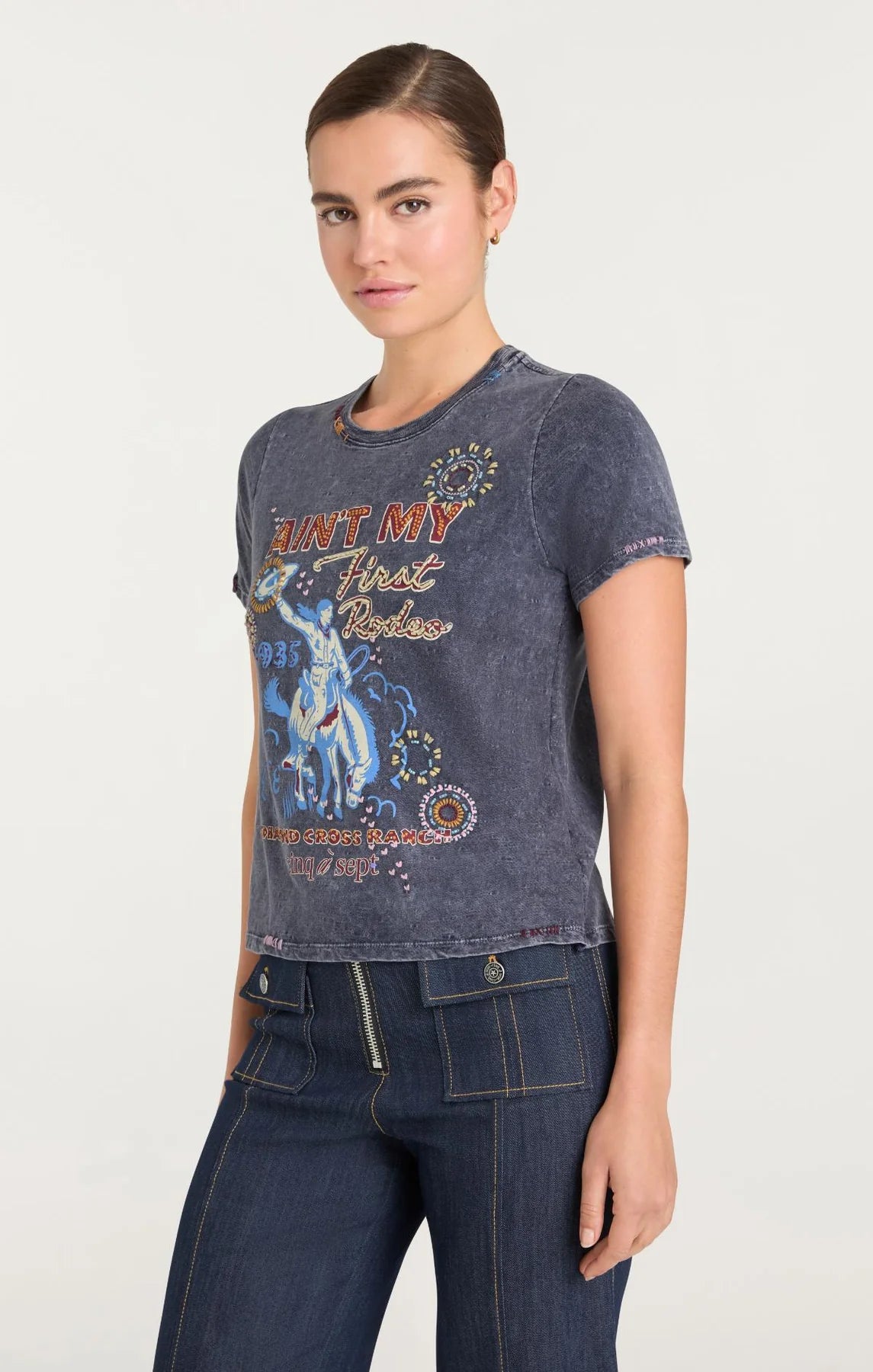 Bespoke Ain't My First Rodeo Shrunken Tee