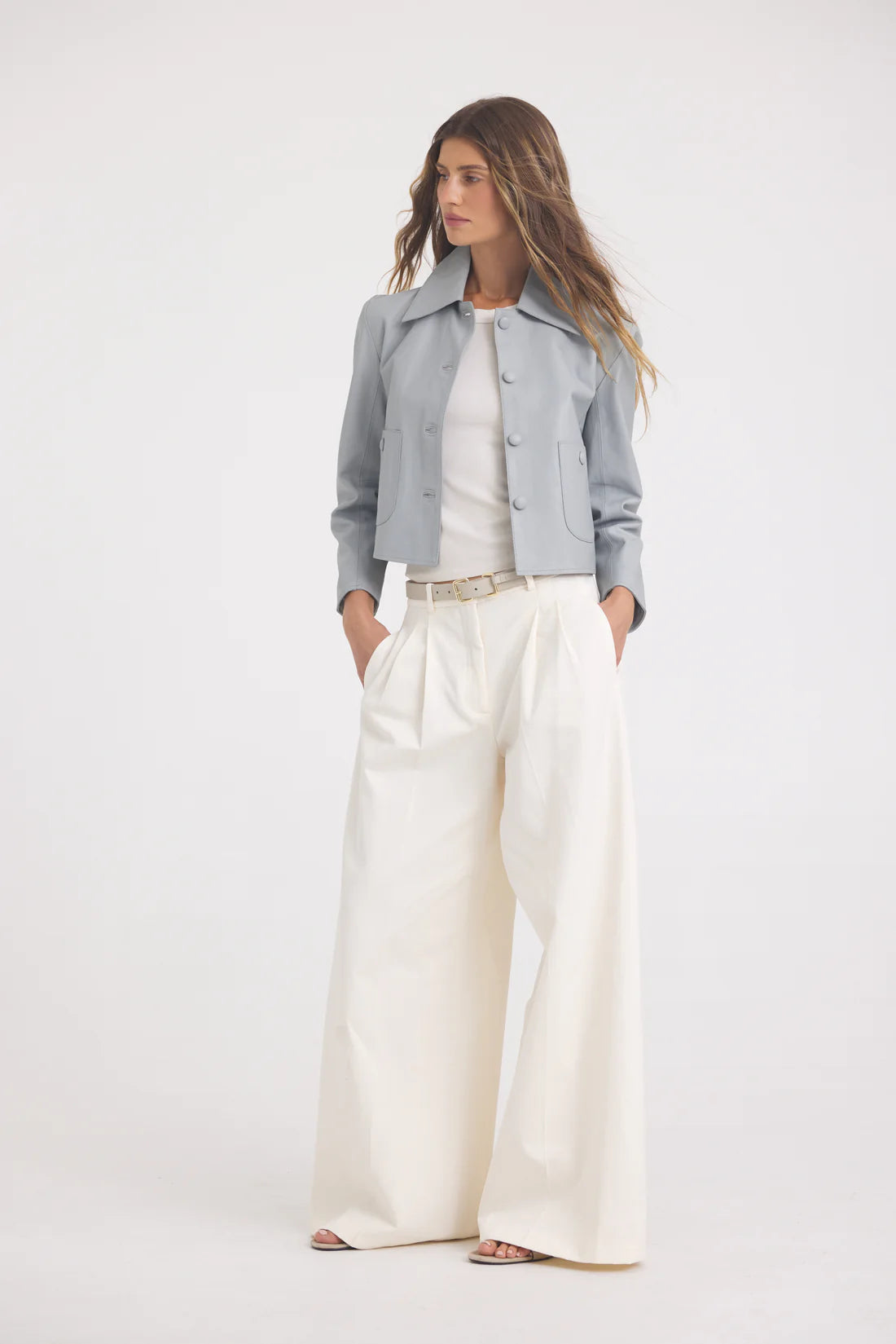 Julie Burnished Leather Jacket