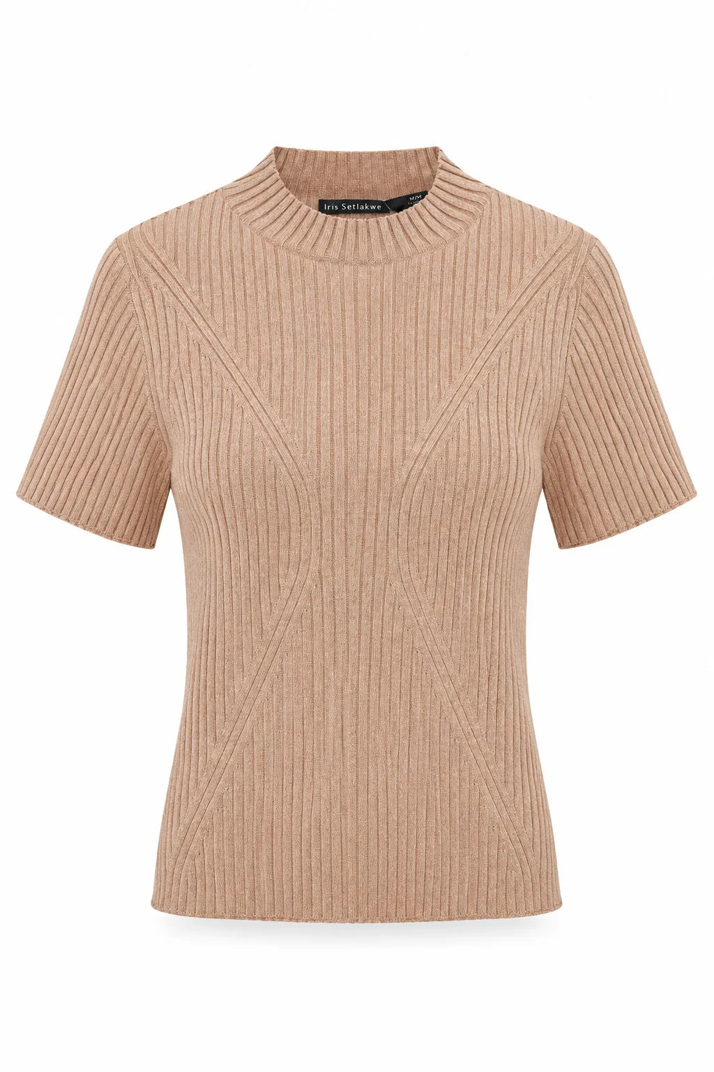 Caramel Short Sleeve Rib Top