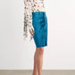 Spotted Kaila Tie Neck Button Front Blouse