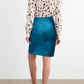 Spotted Kaila Tie Neck Button Front Blouse