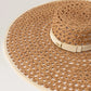 KAVYA RAFFIA LACE BOATER